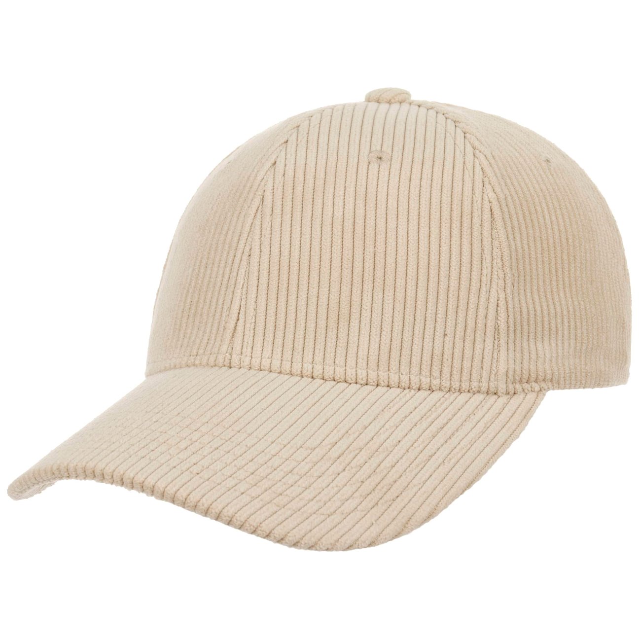 Hatshopping.co.uk Women's Oatmeal Basic Corduroy Baseball Cap