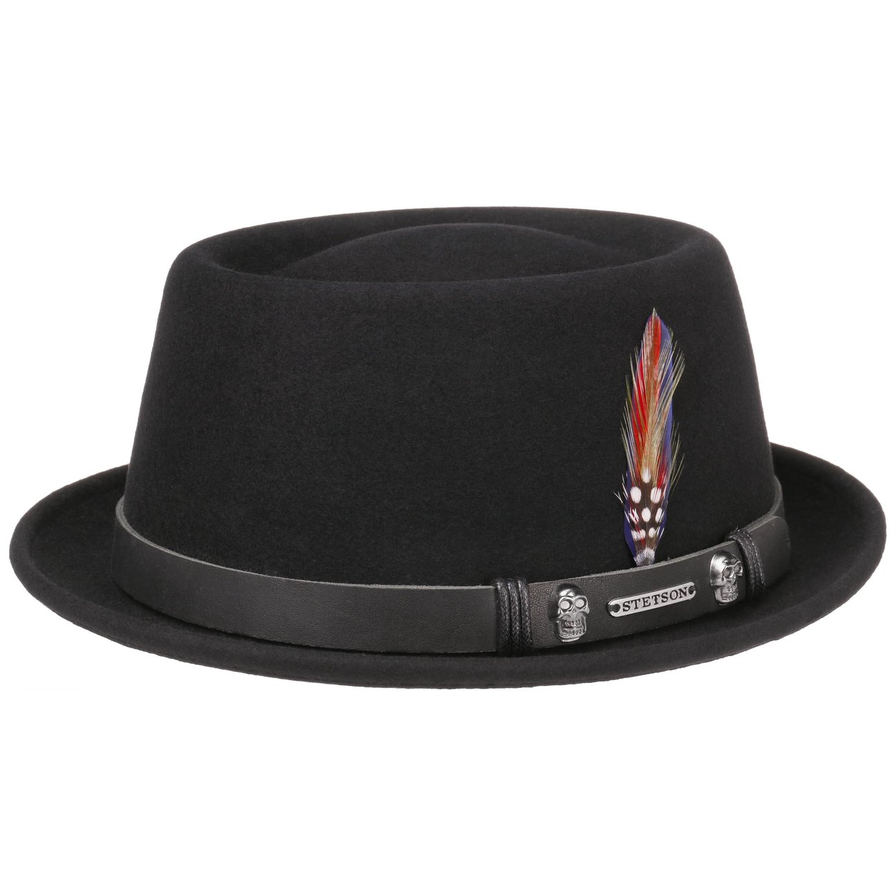 Stetson Women's Black Pennsylvania Pork Pie Hat By