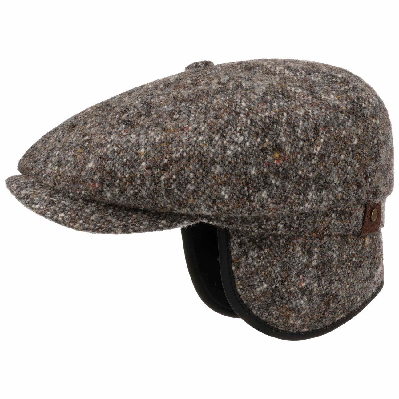 Stetson Grey Hatteras Donegal Earflaps Cap By