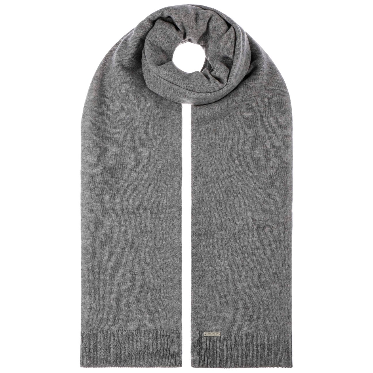 Seeberger Women's Light Grey Cashmere Winter Scarf By