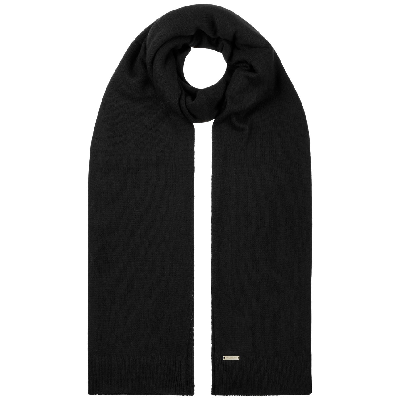 Seeberger Women's Black Cashmere Winter Scarf By