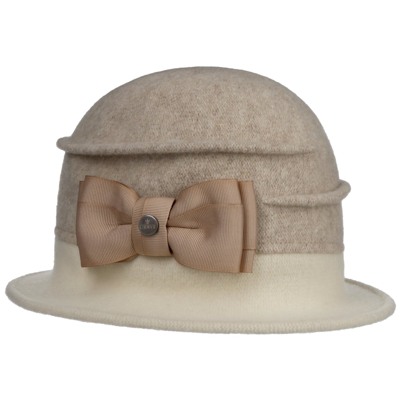 Lierys Women's Beige Oretka Milled Wool Hat By