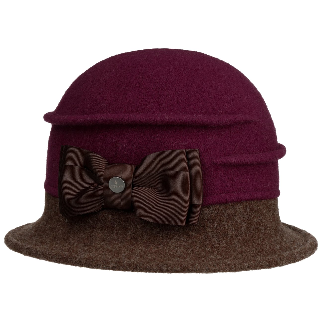 Lierys Women's Plum Oretka Milled Wool Hat By