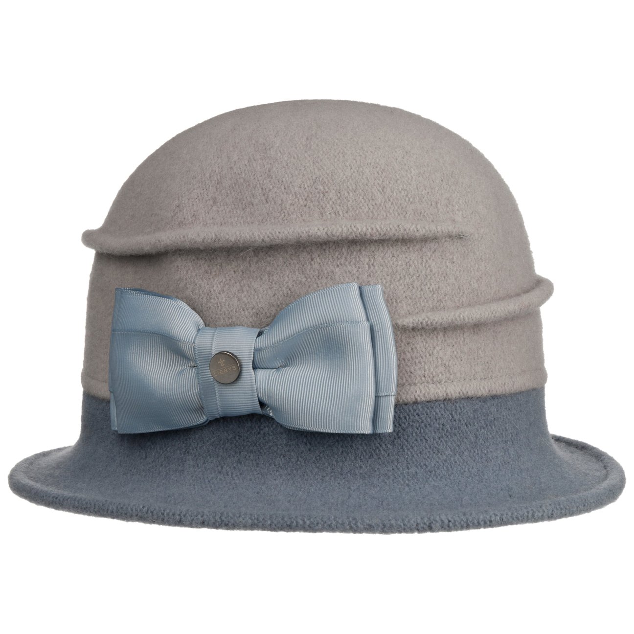Lierys Women's Grey-Blue Oretka Milled Wool Hat By