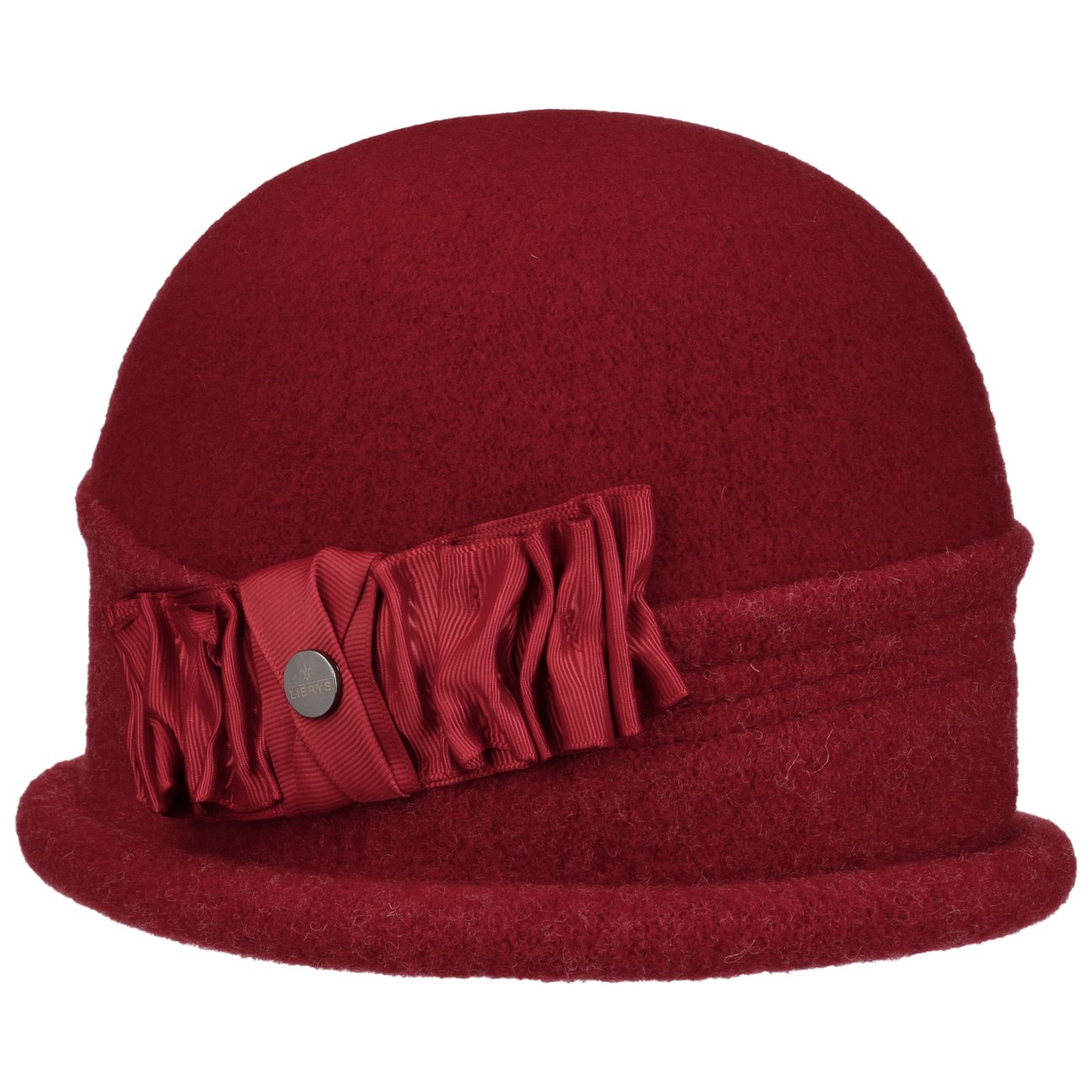 Lierys Women's Red Oretka Toque Milled Wool Hat By