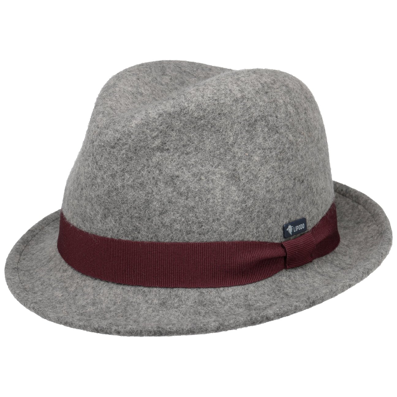 Lipodo Anthracite Kids Wool Felt Trilby Hat By