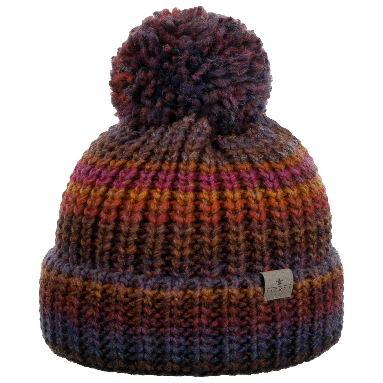 Lierys Women's Dark Brown Finja Bobble Hat By