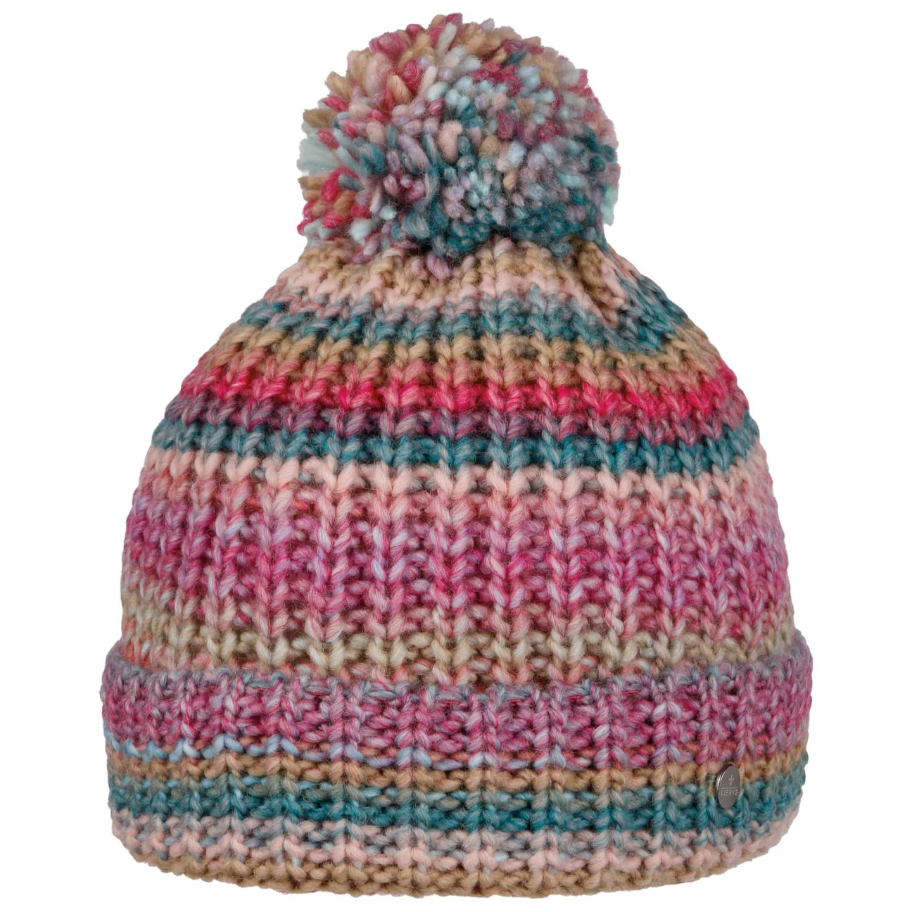 Lierys Women's Rose-Blue Finja Bobble Hat By