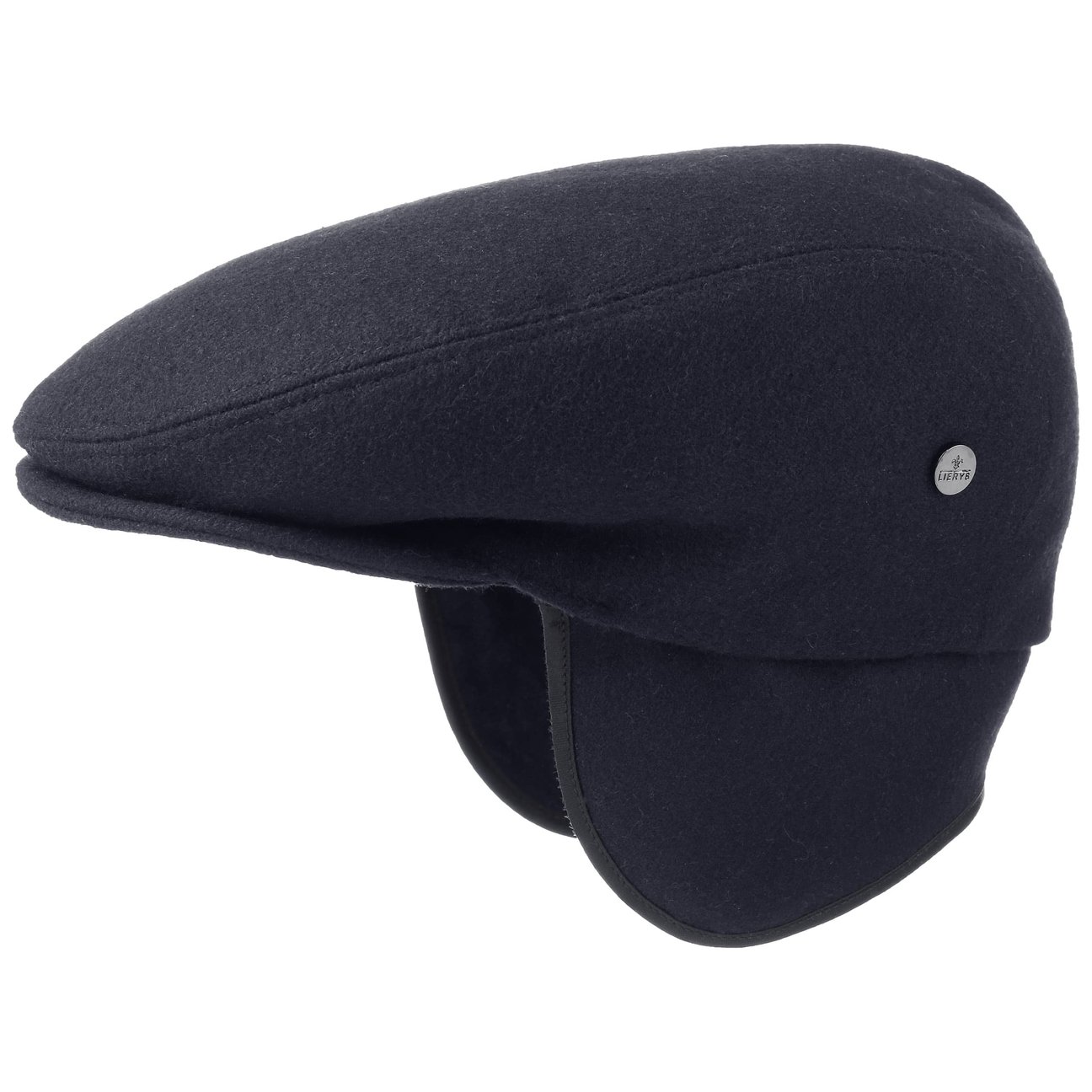 Lierys Women's Blue Teflon Flat Cap With Earflaps By