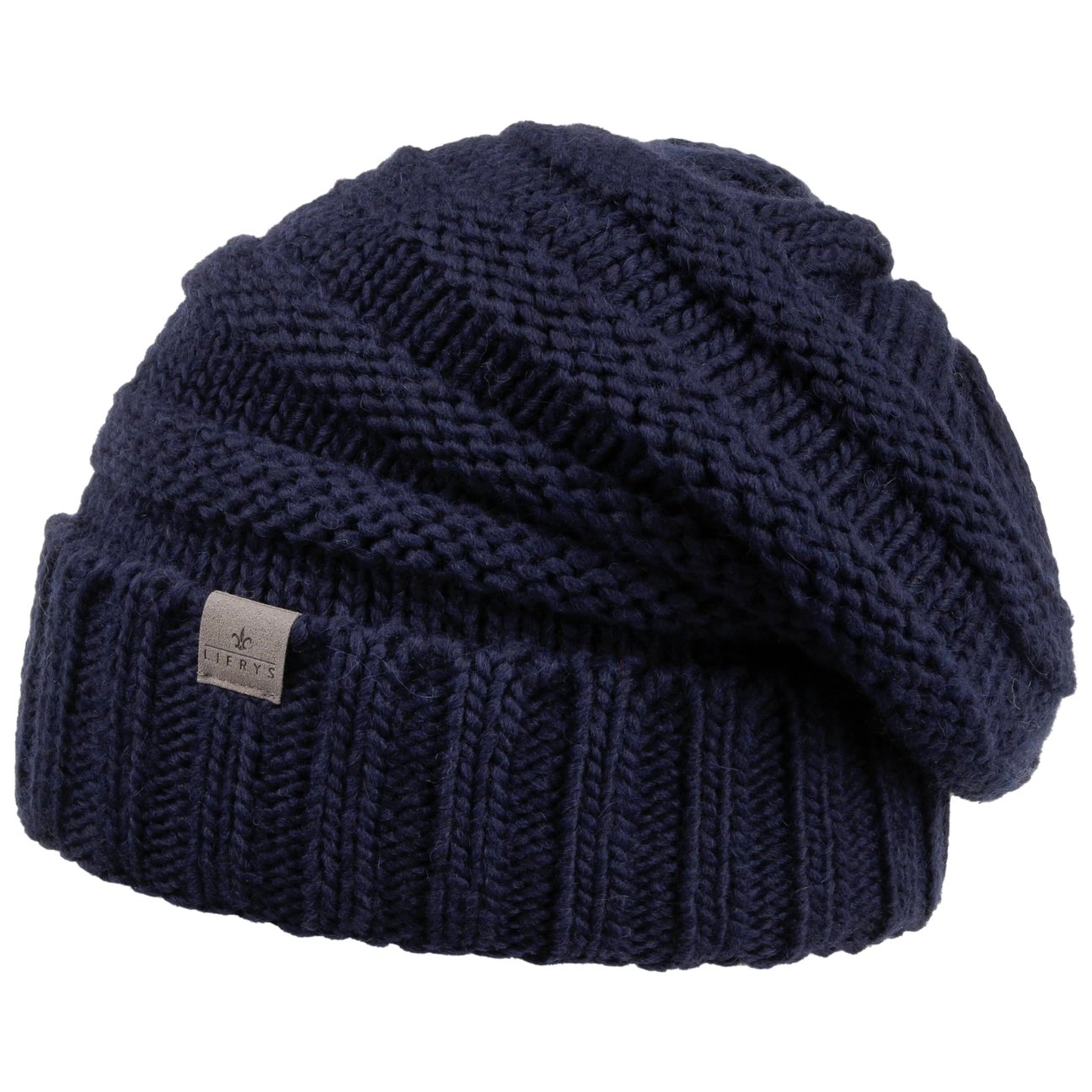 Lierys Women's Navy Jil Oversize Knit Hat By