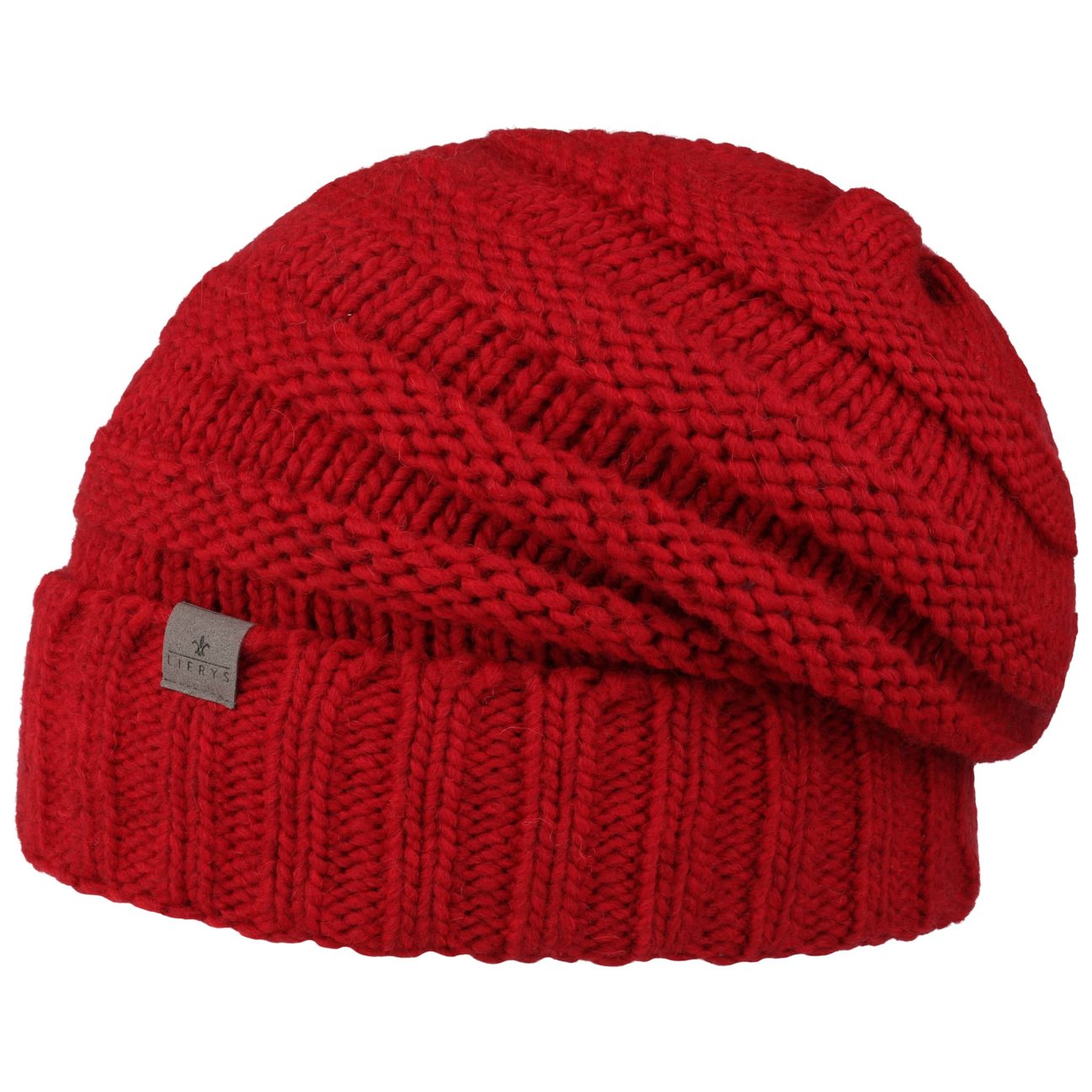 Lierys Women's Red Jil Oversize Knit Hat By