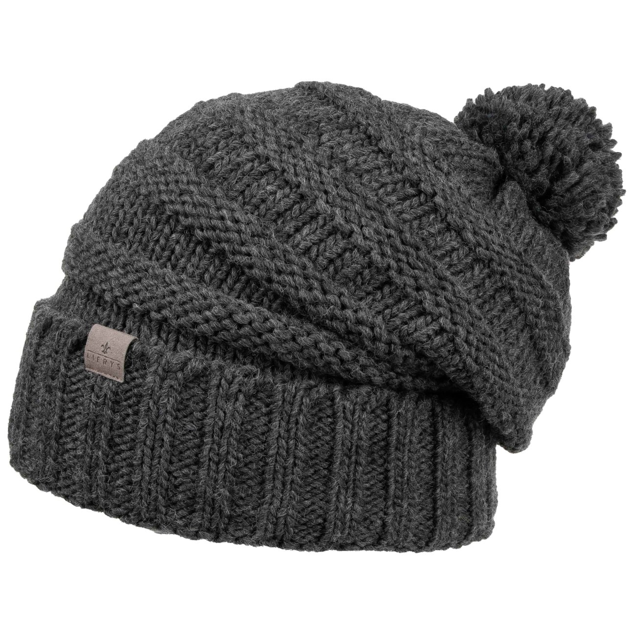 Lierys Women's Anthracite Jil Oversize Bobble Hat By