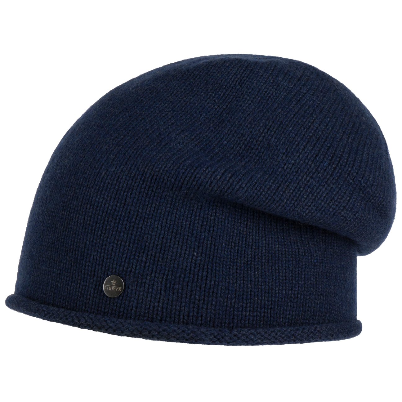 Lierys Women's Navy Merino Cashmere Beanie By