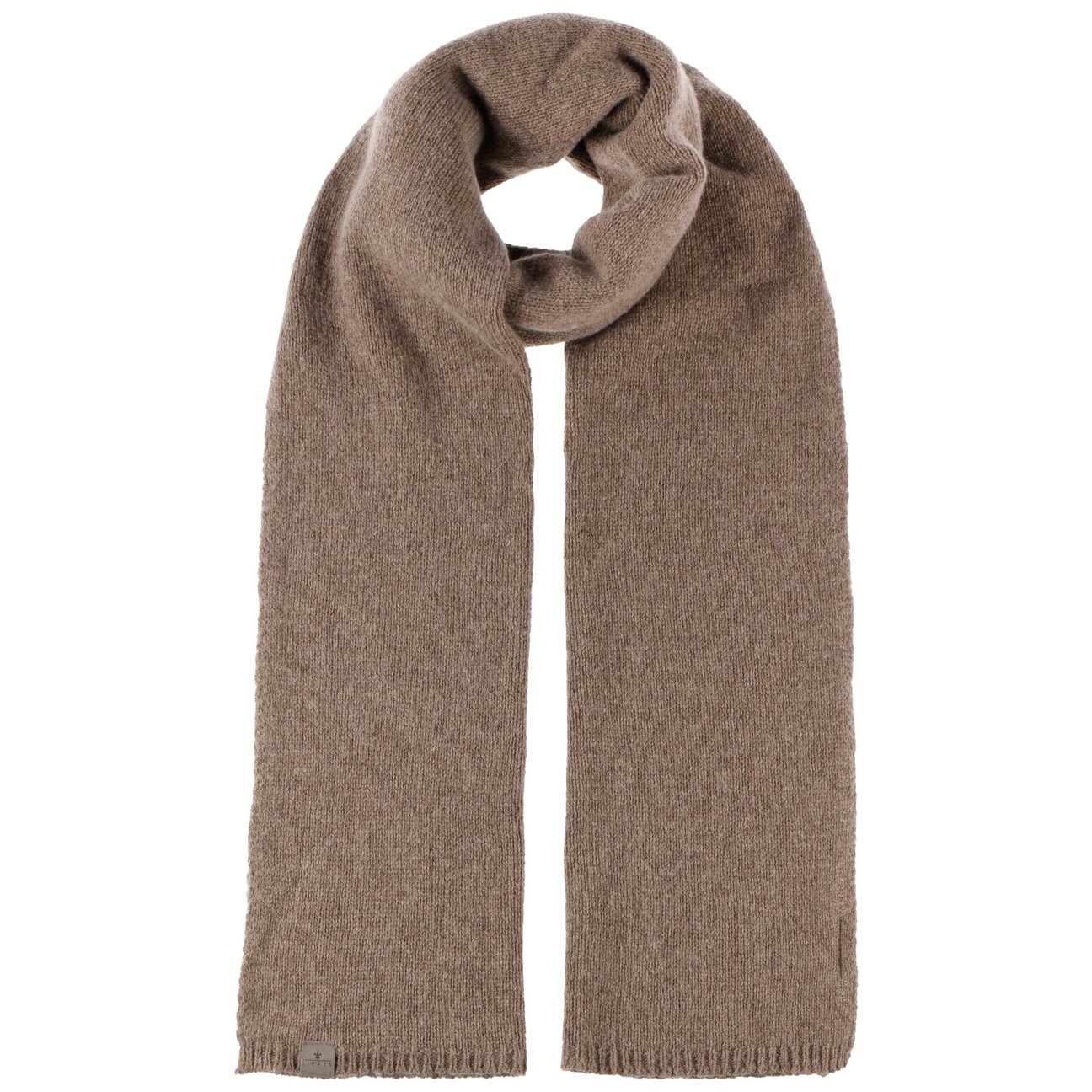 Lierys Women's Taupe Merino Cashmere Knit Scarf By