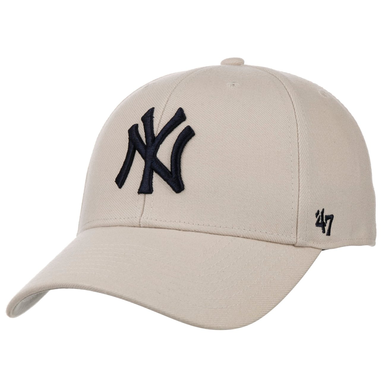 47 Brand Men's Cream White Mvp Ny Yankees Strapback Cap By