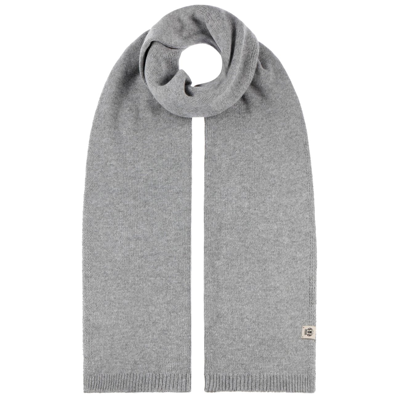 Roeckl Women's Light Grey Knit Scarf With Cashmere By