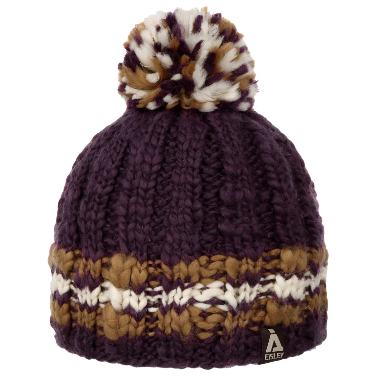 Hatshopping.co.uk Women's Purple Cindi Knit Bobble Hat