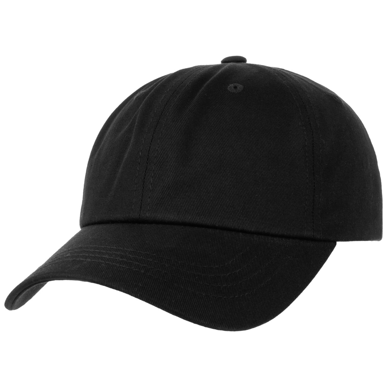 Hatshopping.co.uk Women's Black Low Profile Cotton Strapback Cap
