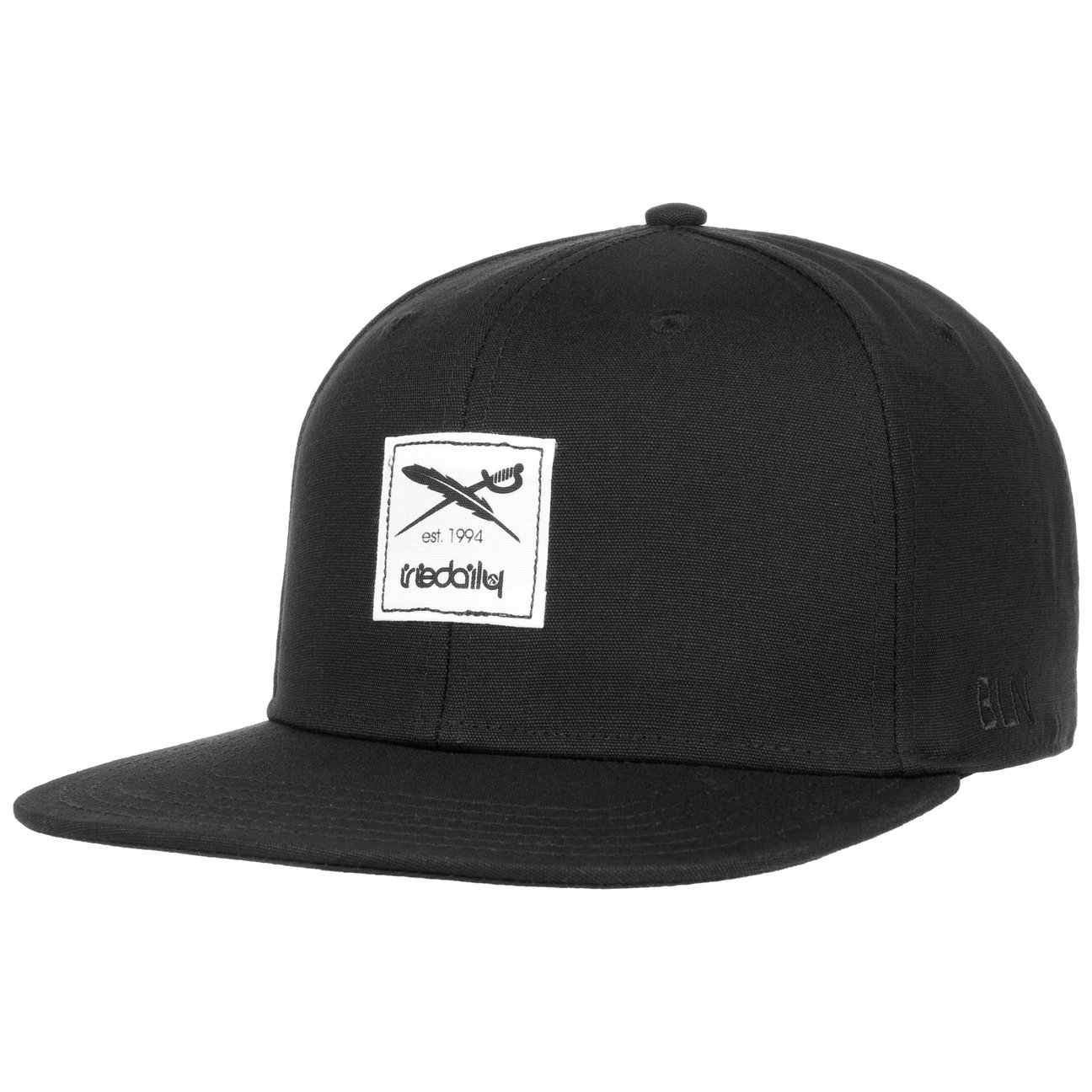 Iriedaily Black Daily Flag 2 Snapback Cap By