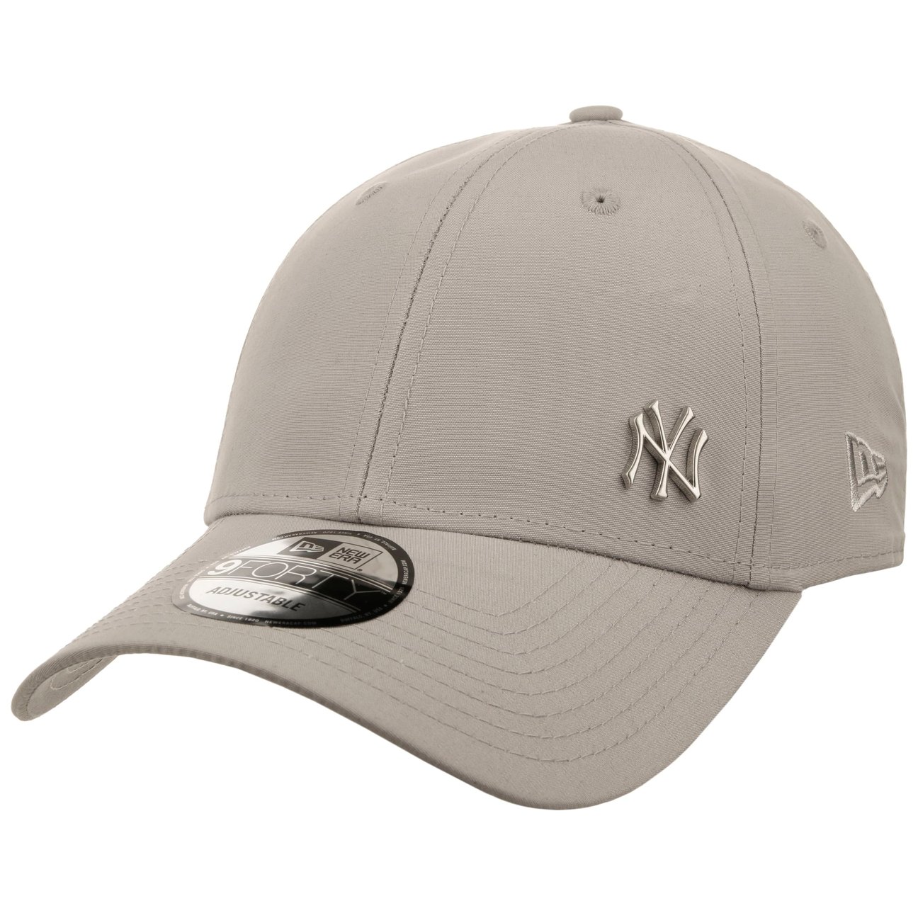 New Era Men's Light Grey 9Forty Ny Yankees Strapback Cap By