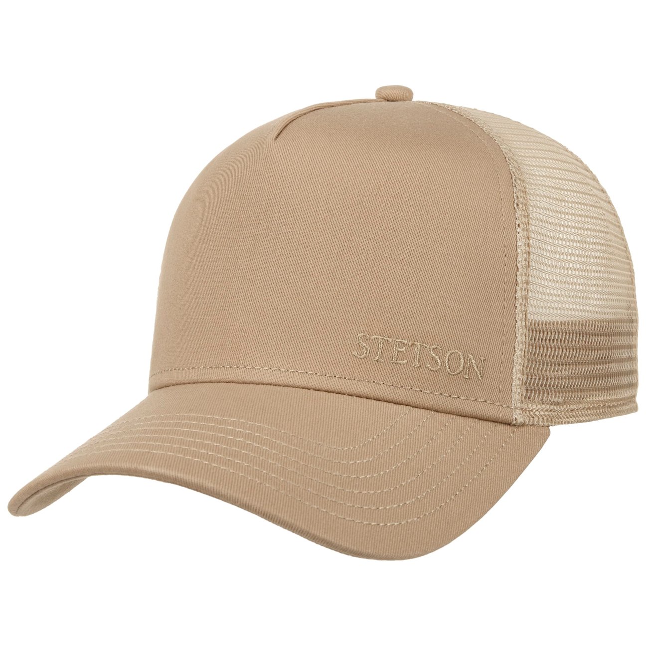 Stetson Unisex Oatmeal Classic Cotton Trucker Cap By