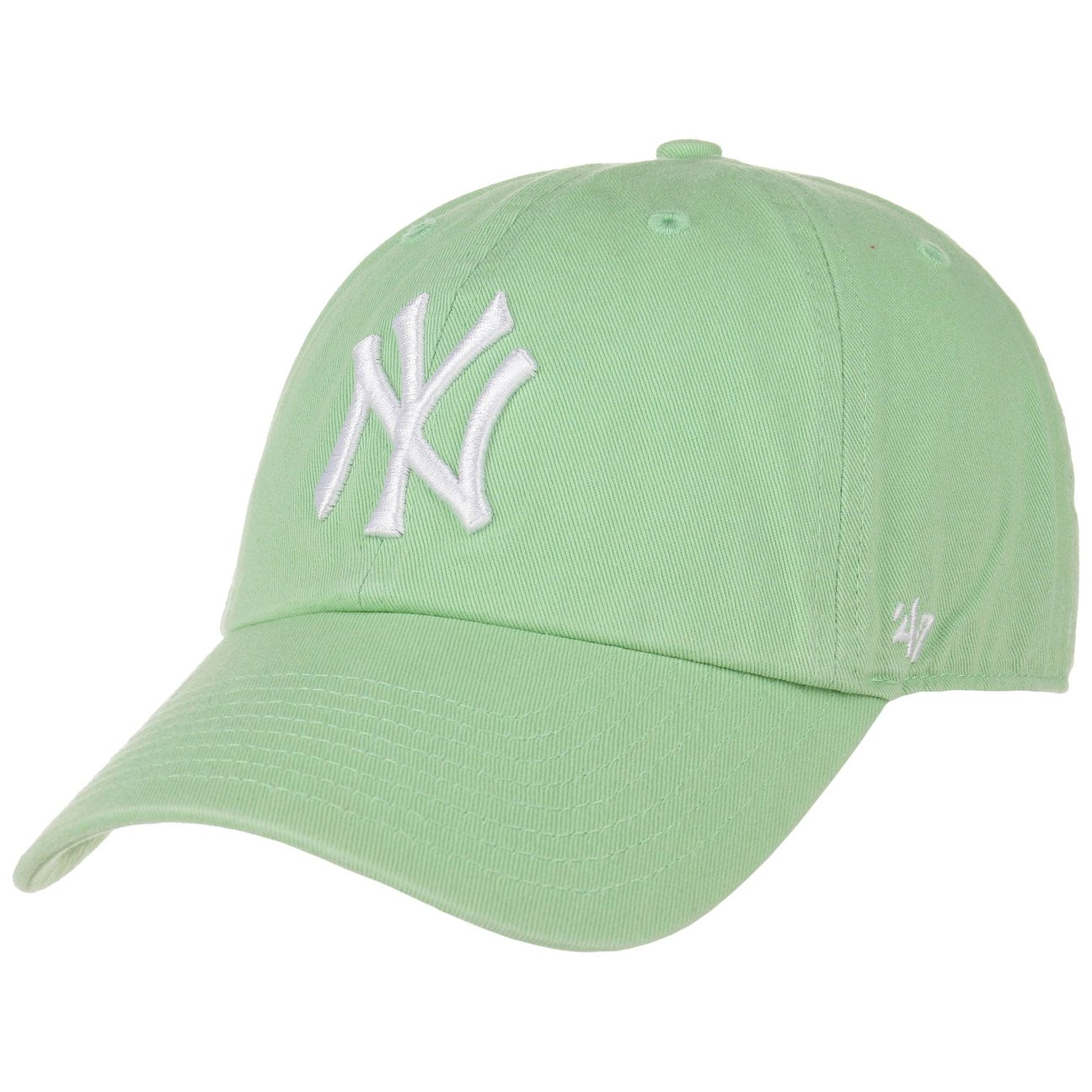 47 Brand Men's Light Green Yankees Cleanup Strapback Cap By