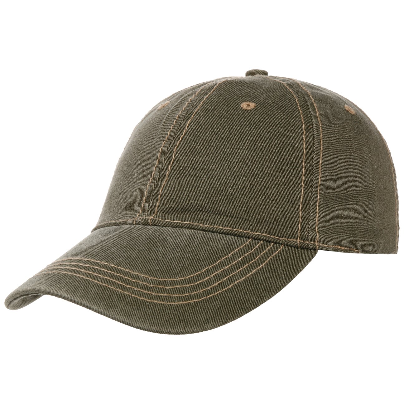 Lipodo Women's Olive Washed Denim Baseball Cap By