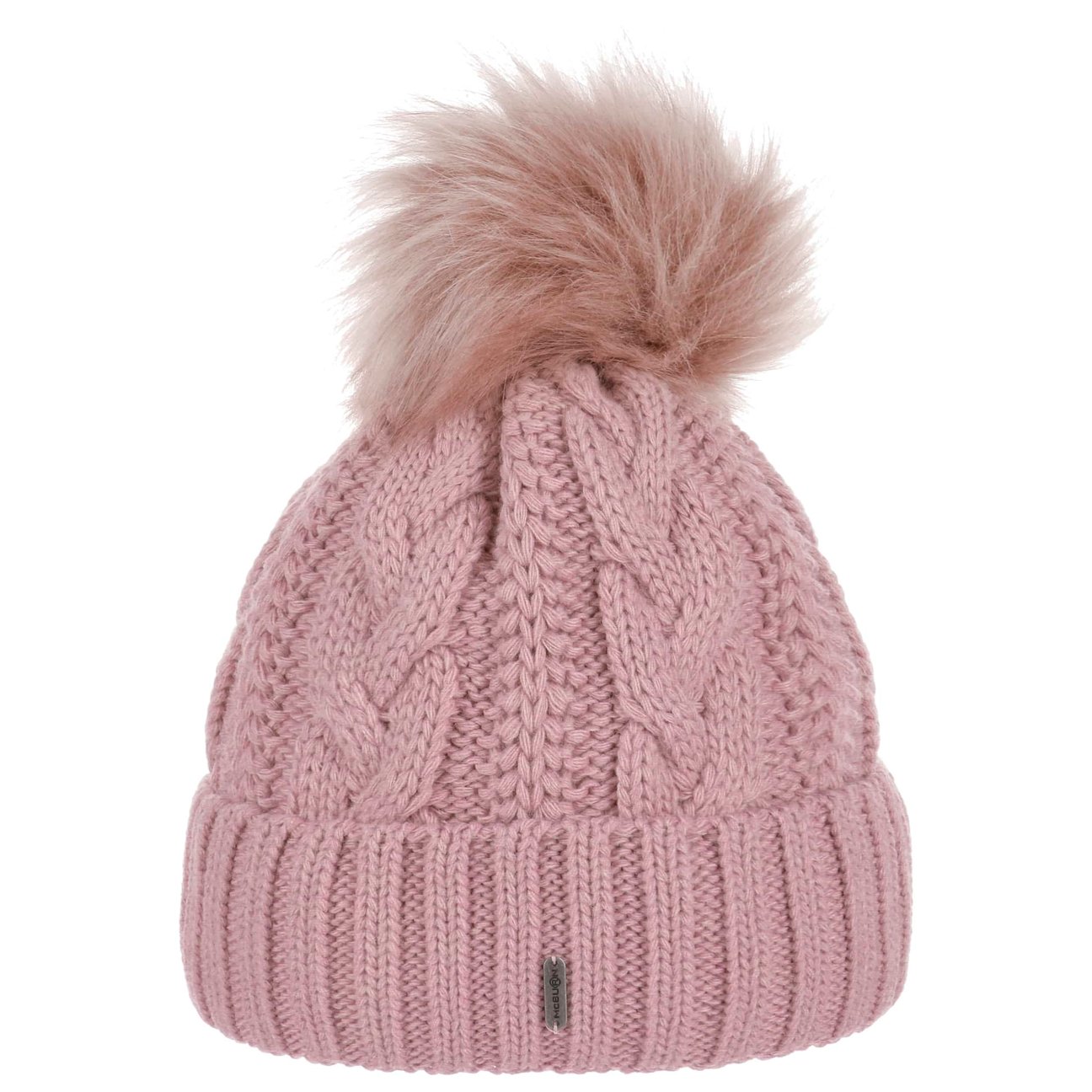Mcburn Women's Rose Cable Knit Hat With Cuff By