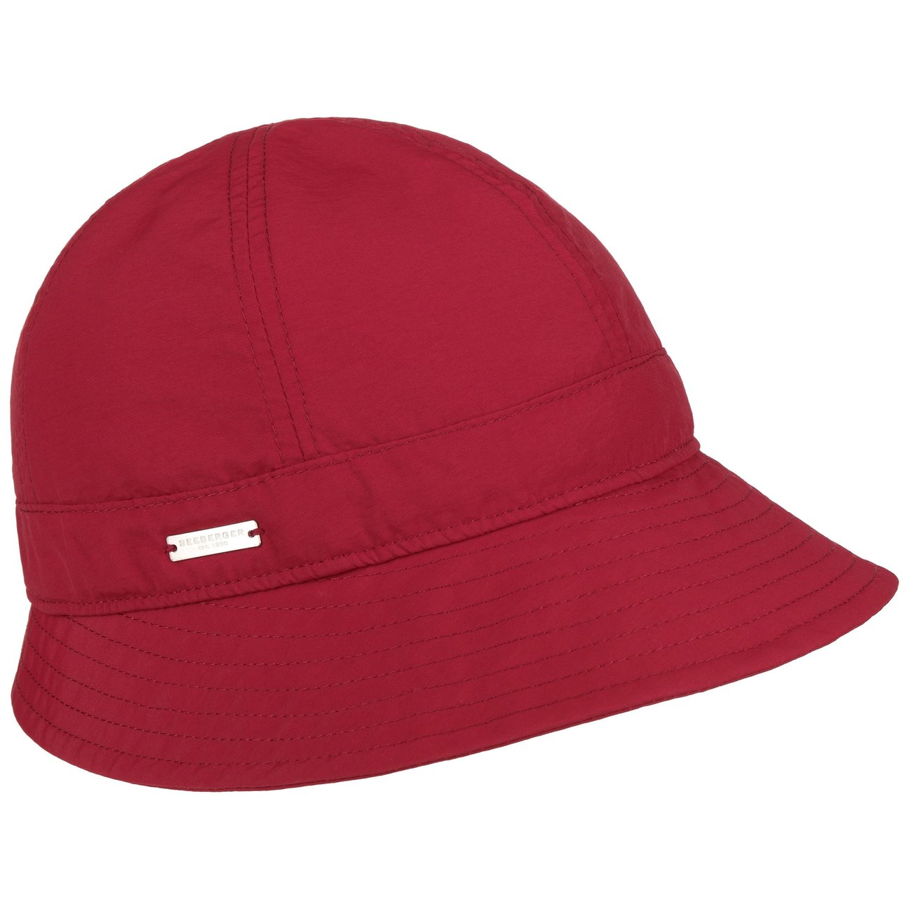 Seeberger Women's Red Uni Anti-Rain Cloche Hat By
