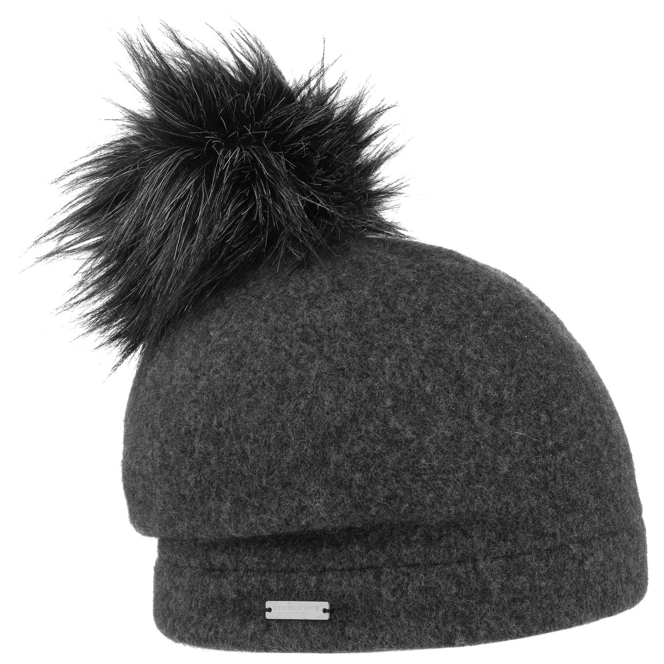 Seeberger Women's Anthracite Tamisa Milled Wool Hat By