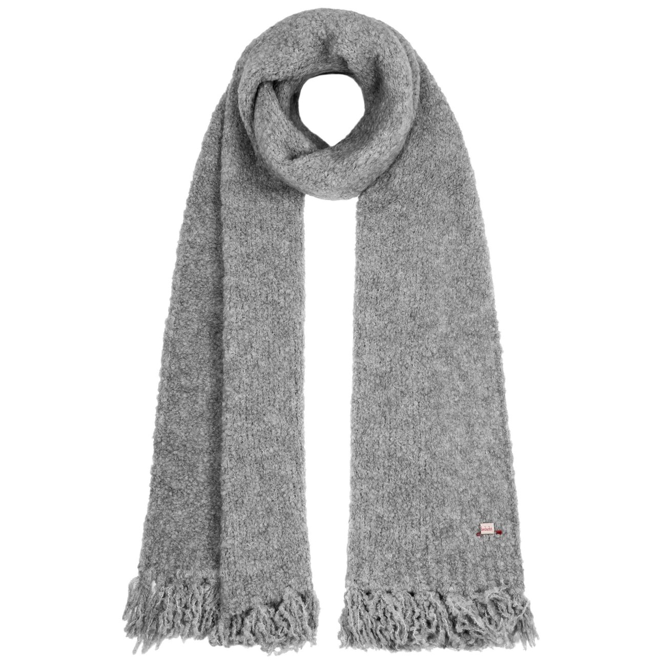Bedacht Unisex Grey Bratz Alpaca Wool Scarf By