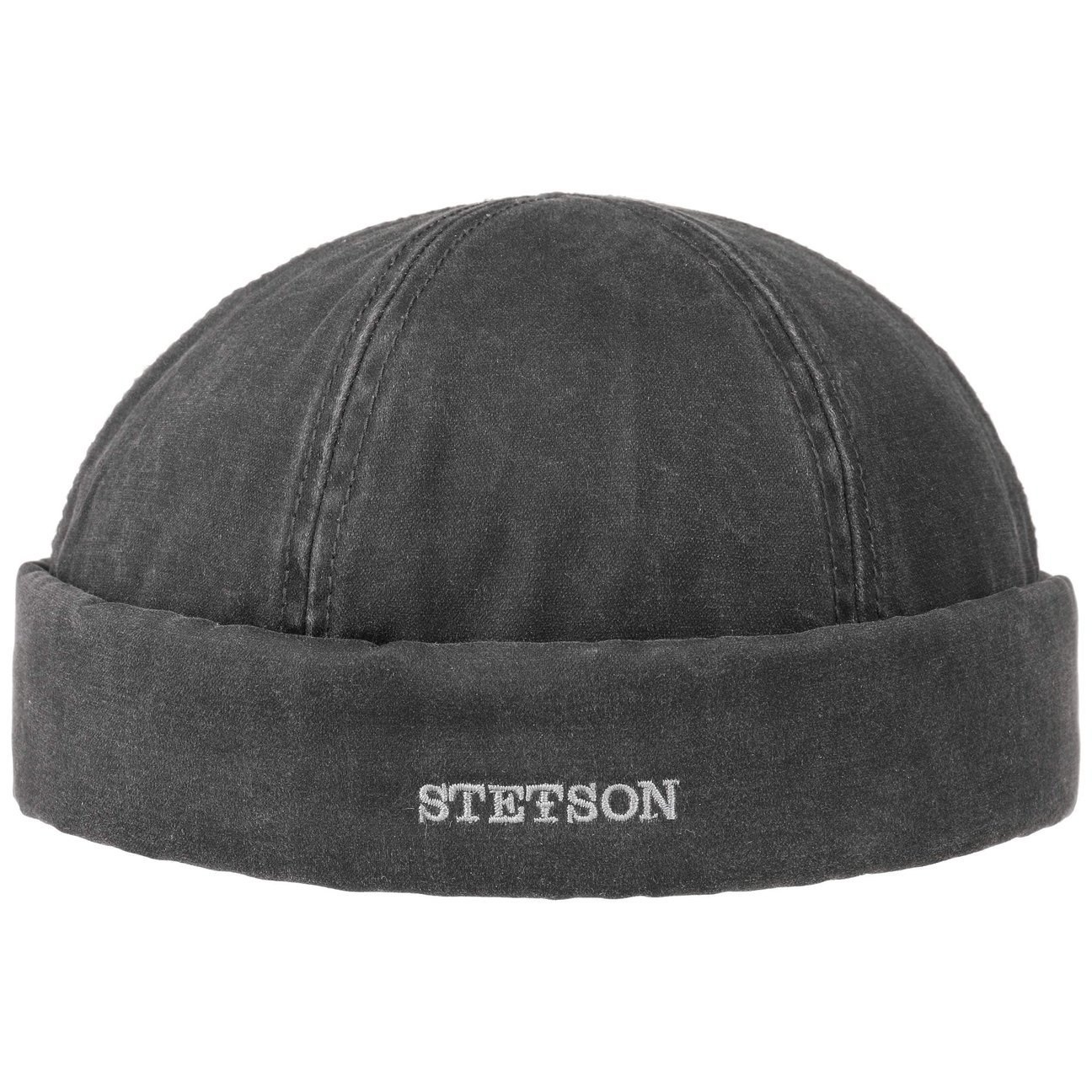 Stetson Black Old Cotton Winter Docker Hat By