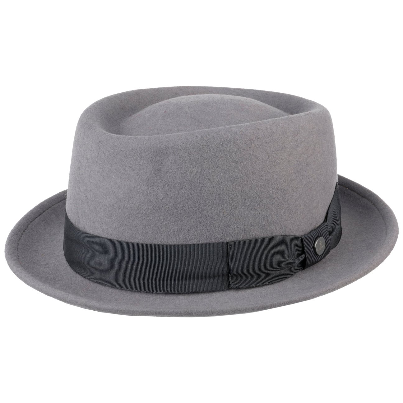 Lierys Unisex Grey Crushable Pork Pie Hat By