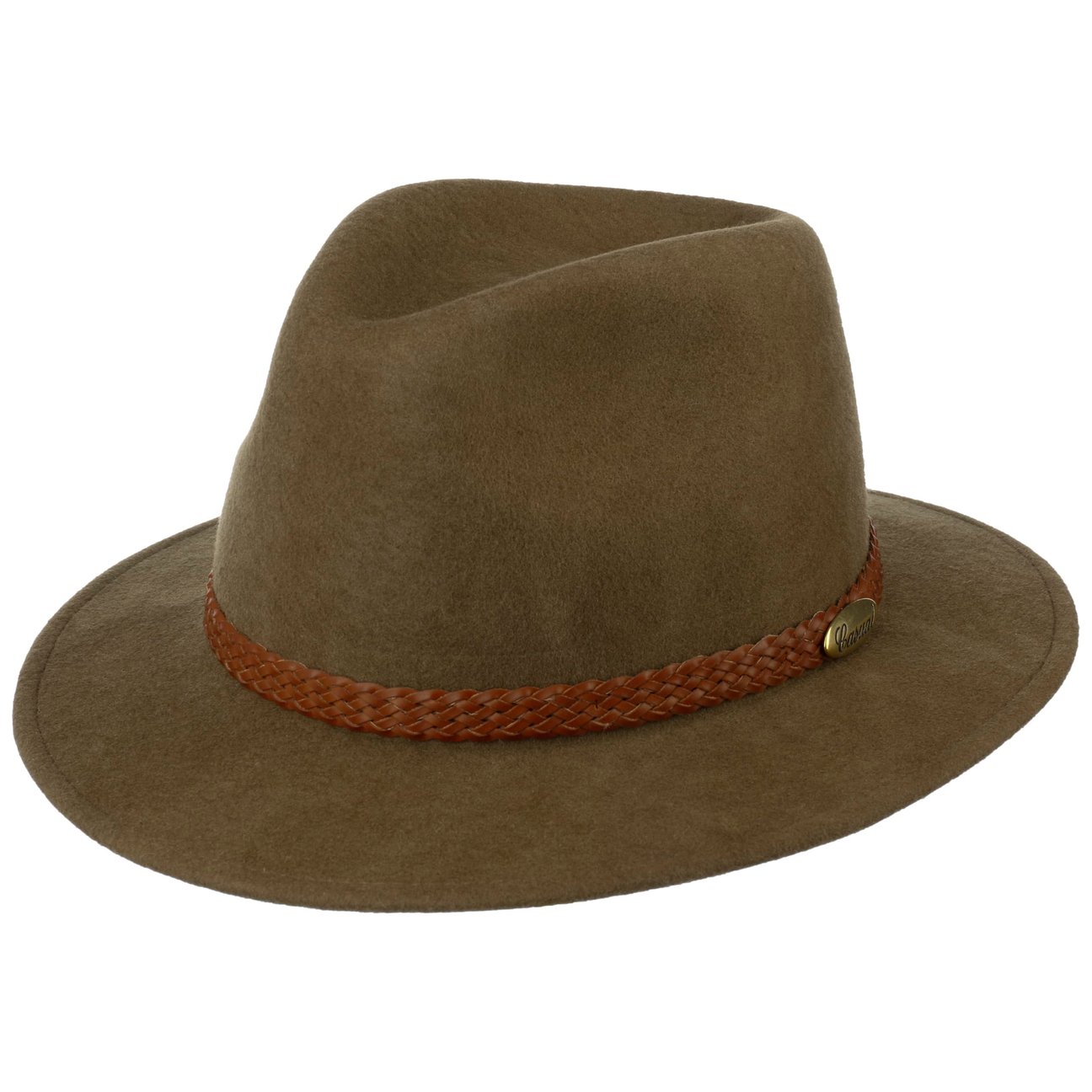 Lierys Khaki Casual Light Traveller Wool Felt Hat By