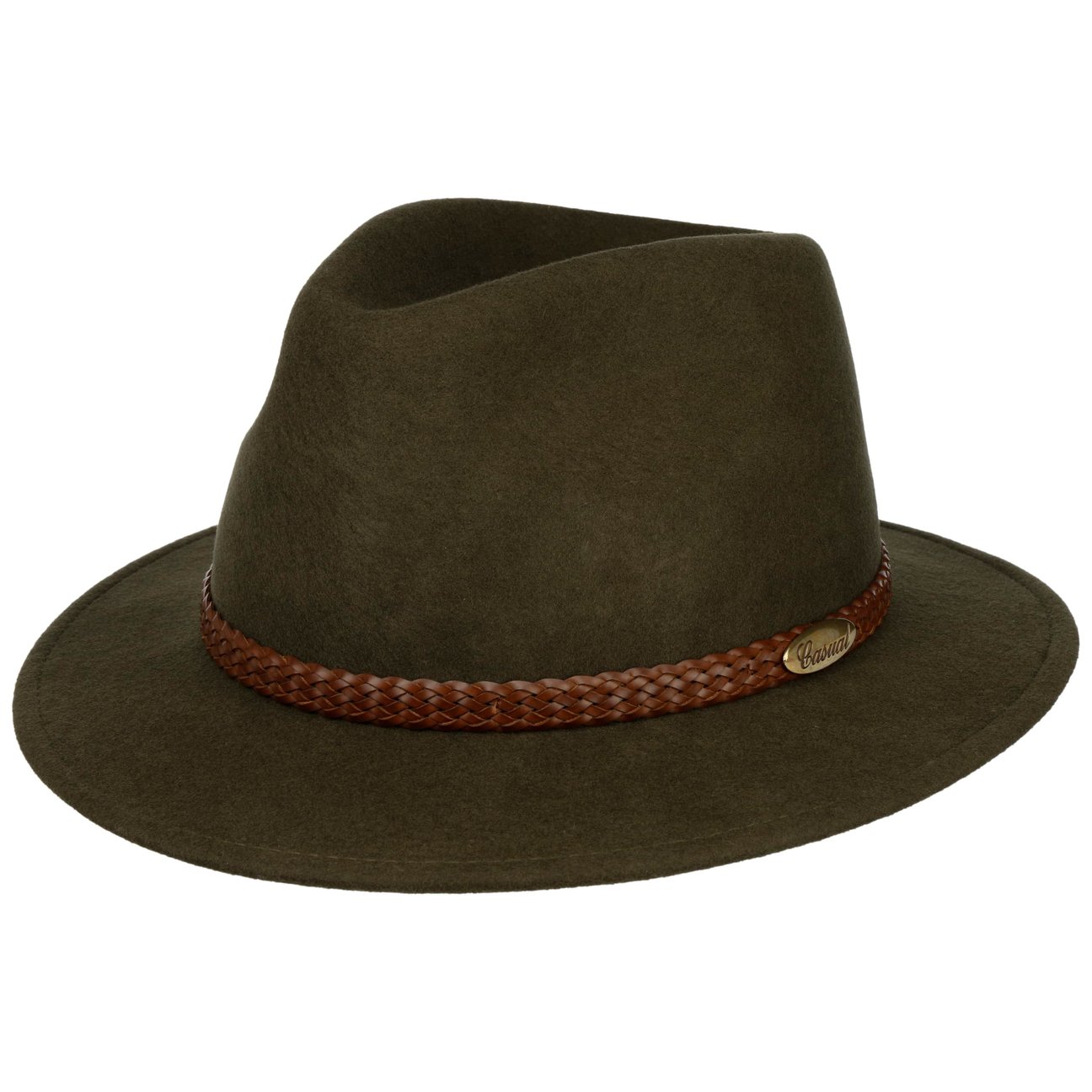 Lierys Olive Casual Light Traveller Wool Felt Hat By
