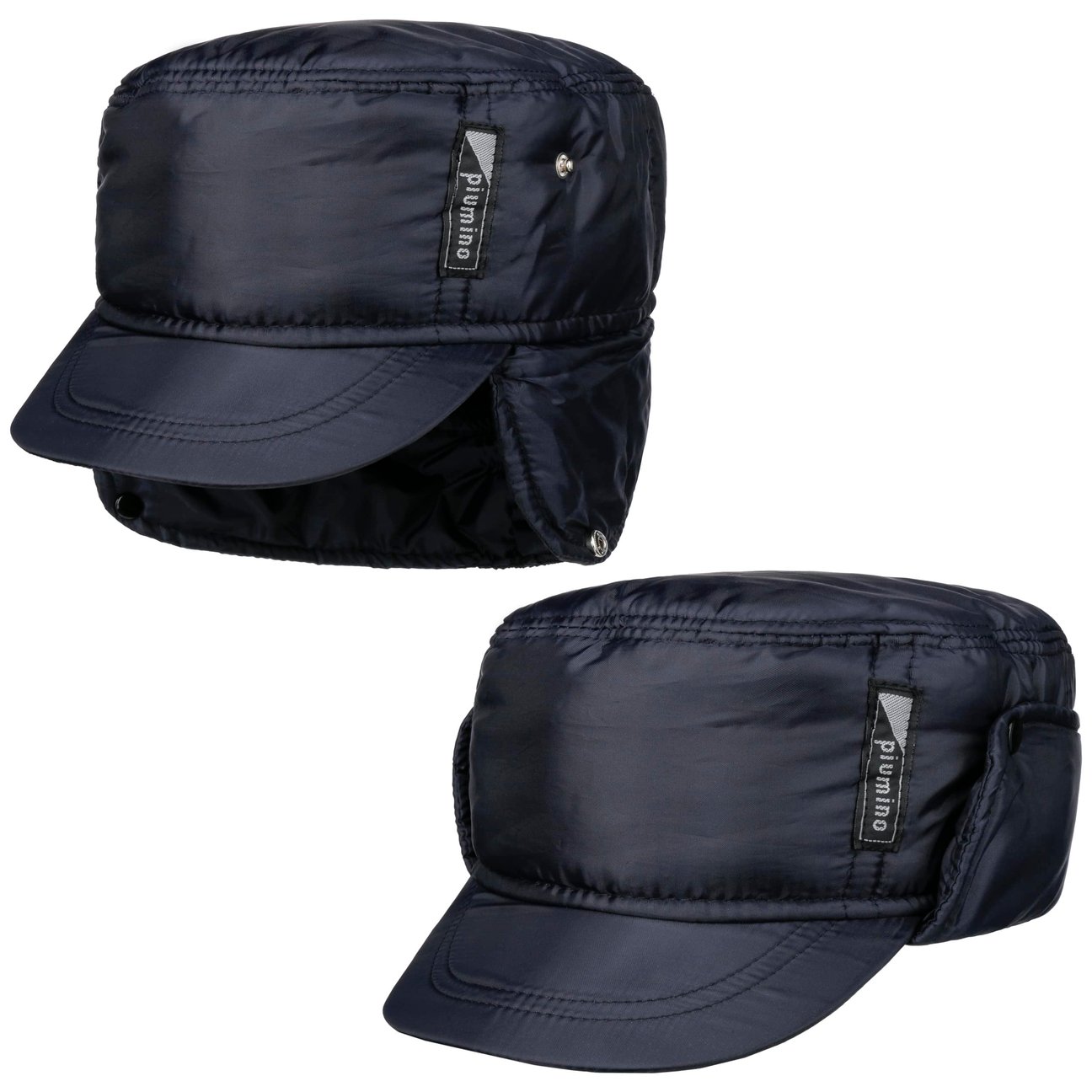 Lipodo Navy Piumino Army Cap With Ear Flaps By