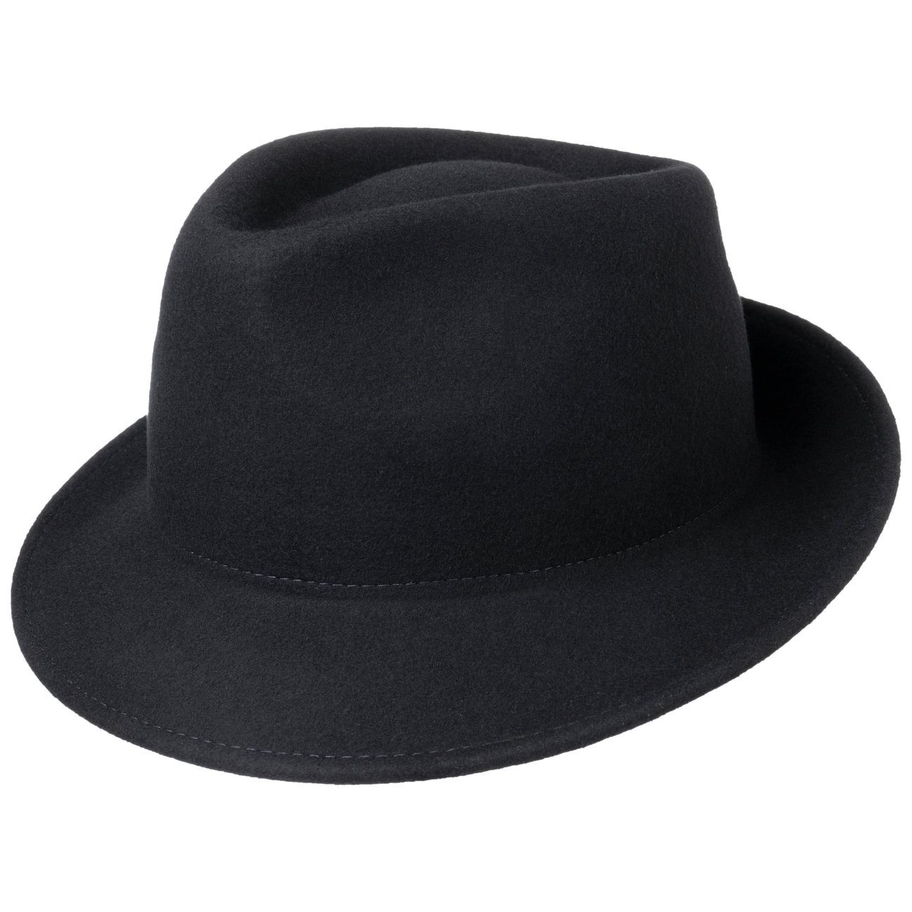 Lipodo Women's Navy Uni Trilby Wool Felt Hat By