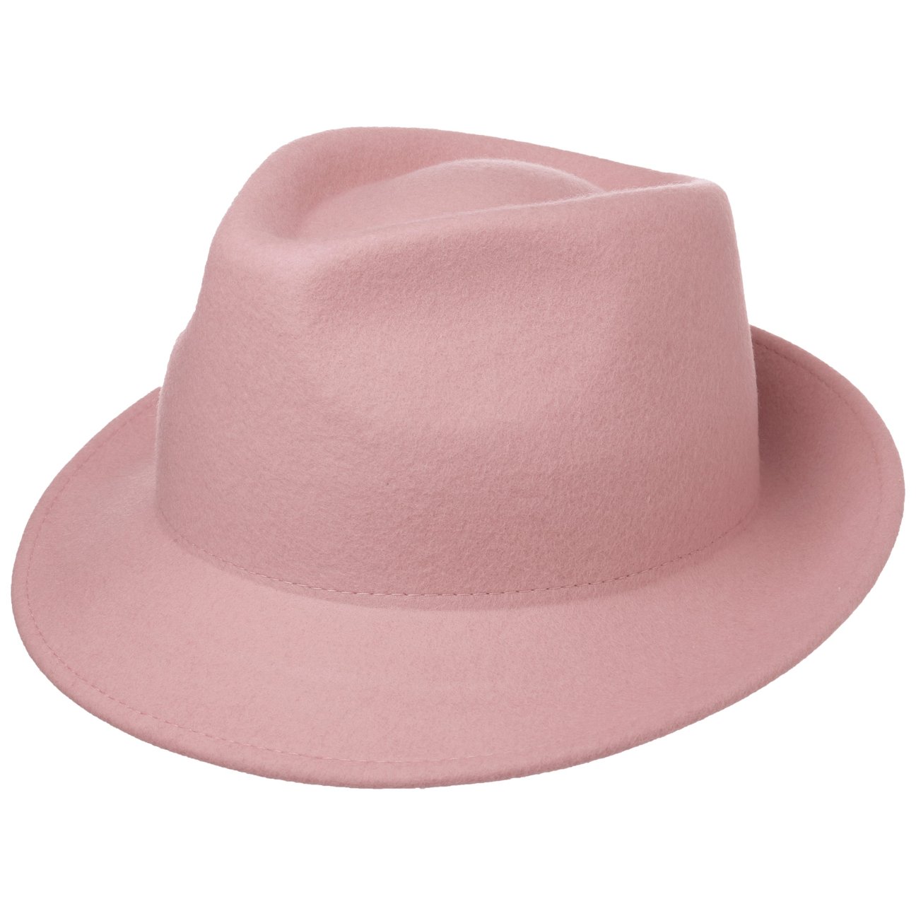 Lipodo Women's Rose Uni Trilby Wool Felt Hat By
