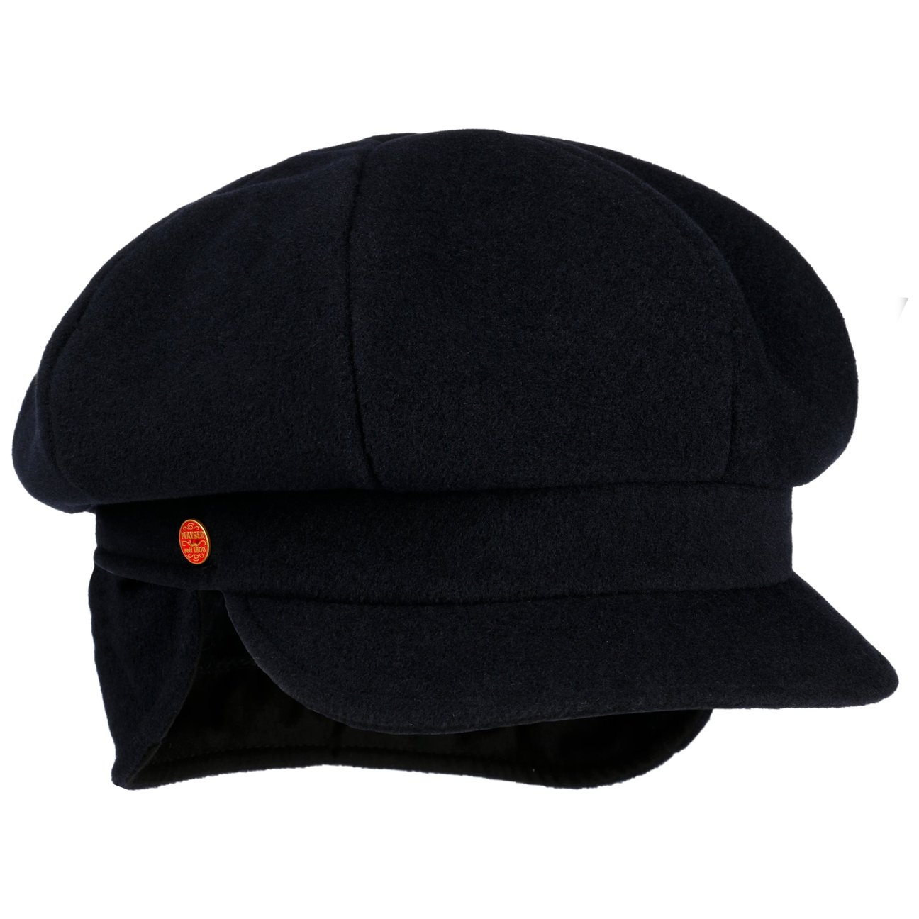 Mayser Girls Navy Camilla Newsboy Cap With Ear Flaps By