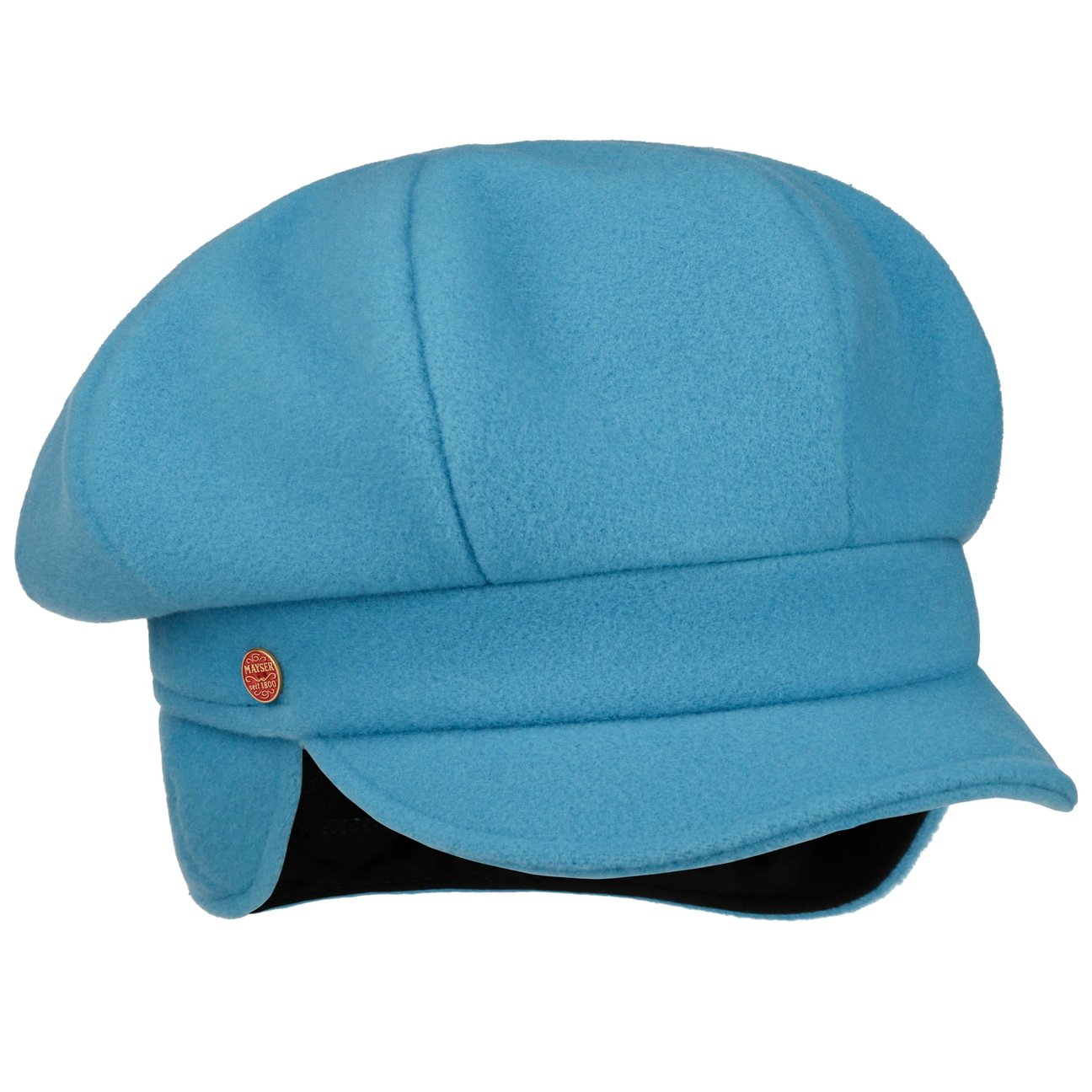 Mayser Girls Blue Camilla Newsboy Cap With Ear Flaps By
