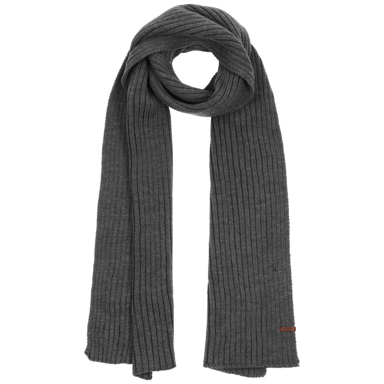 Barts Men's Anthracite Wilbert Sustainable Scarf By