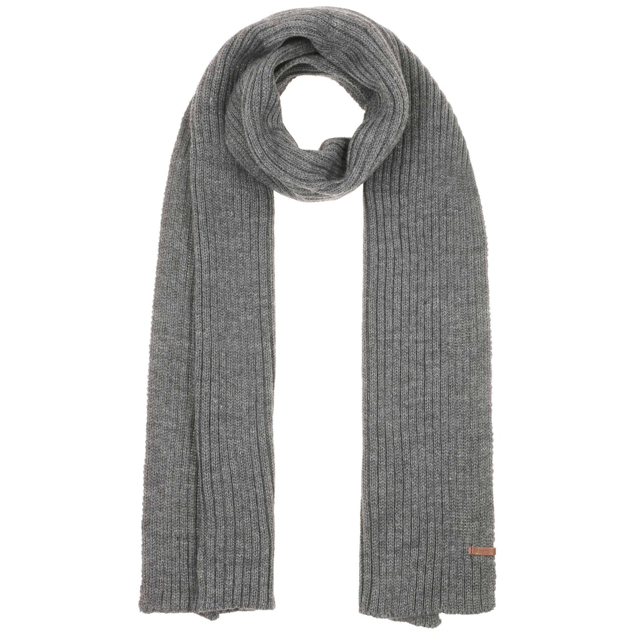 Barts Men's Light Grey Wilbert Sustainable Scarf By