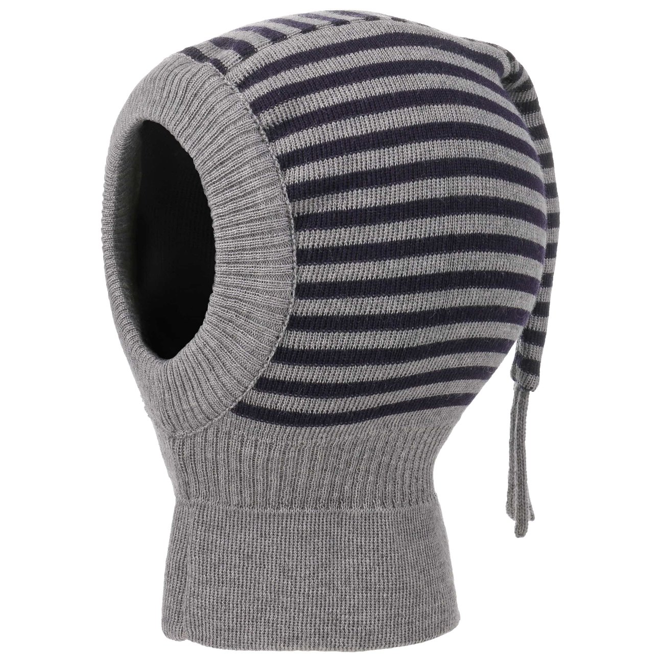 Maximo Grey Twotone Stripes Balaclava By