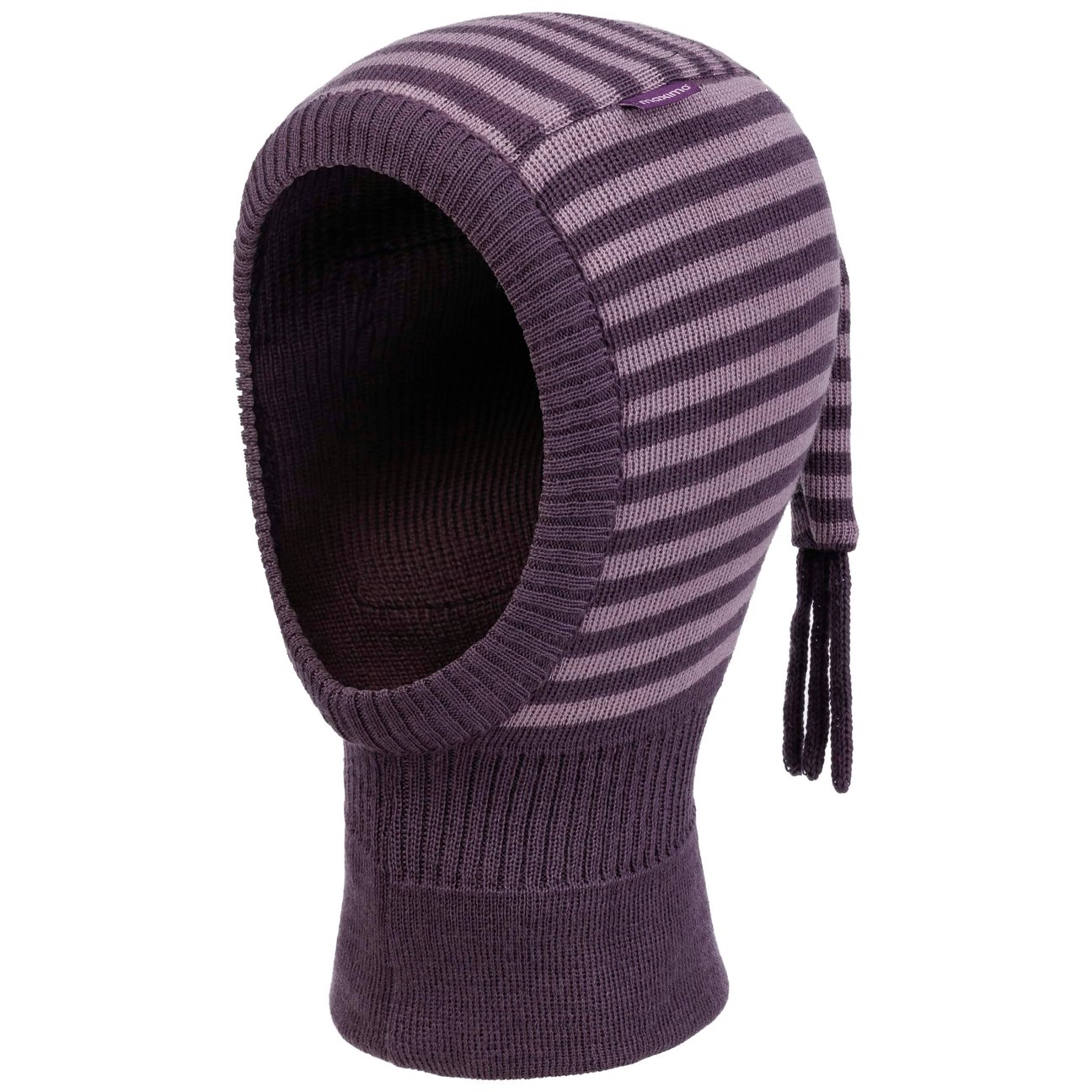 Maximo Plum Twotone Stripes Balaclava By
