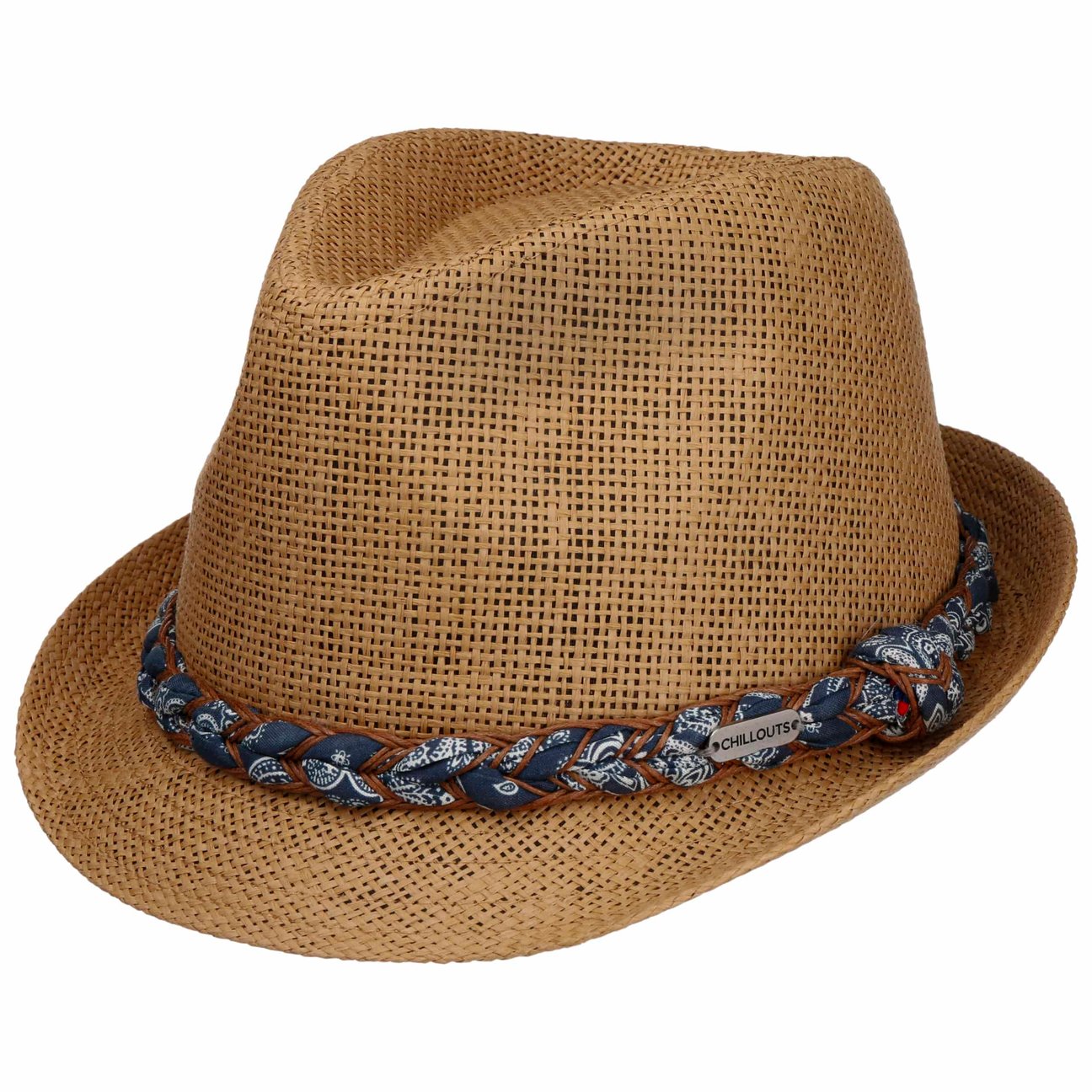 Chillouts Unisex Nature-Brown Labasa Trilby Straw Hat By