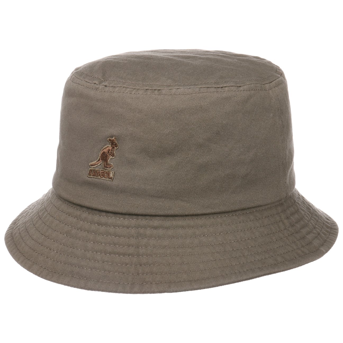 Washed Bucket Hat by Kangol - khaki