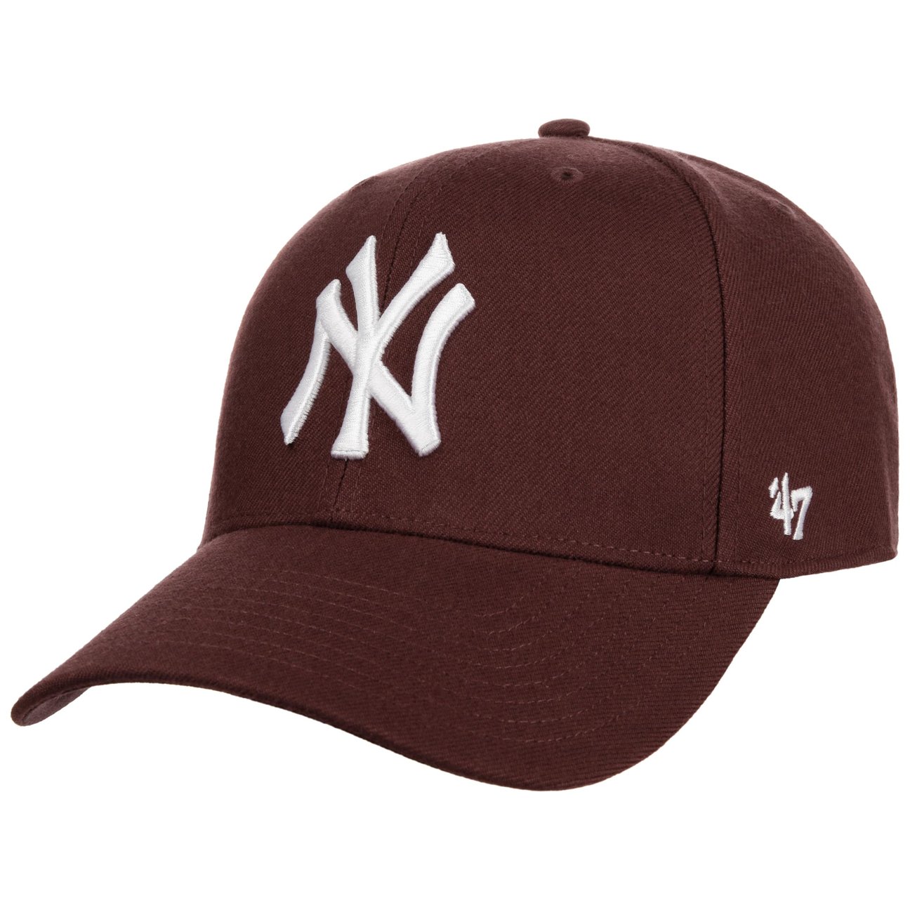 47 Brand Men's Bordeaux Mvp Snapback Yankees Cap By