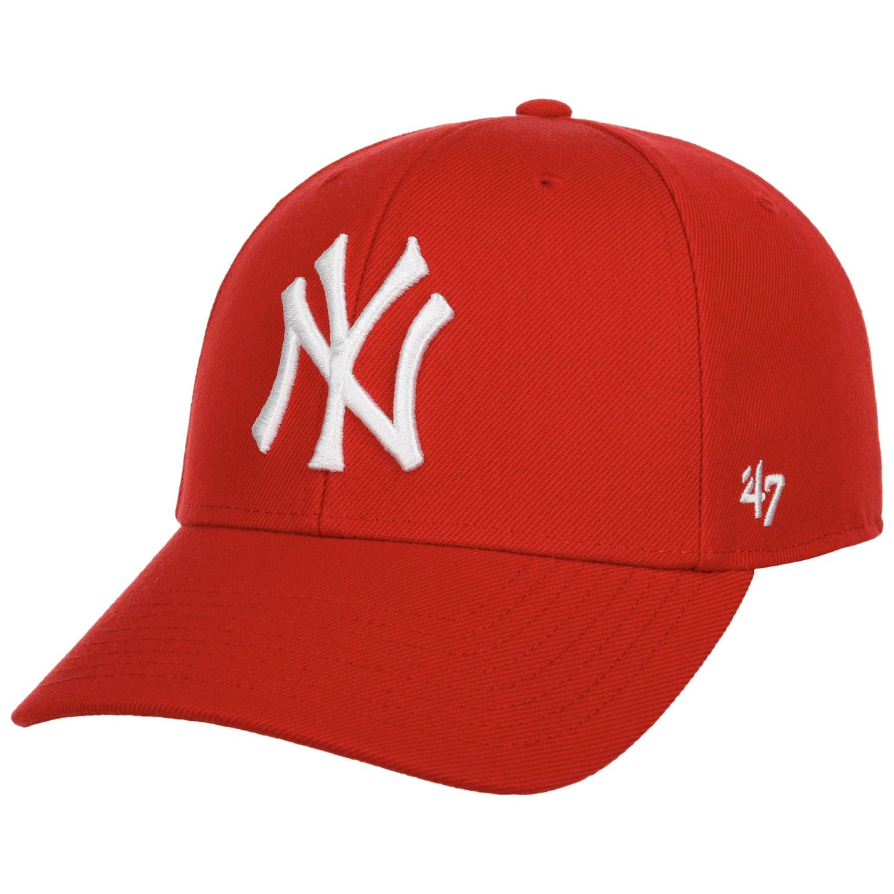 47 Brand Men's Red Mvp Snapback Yankees Cap By