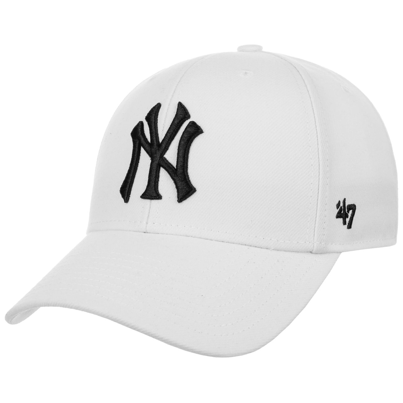 47 Brand Men's White Mvp Snapback Yankees Cap By