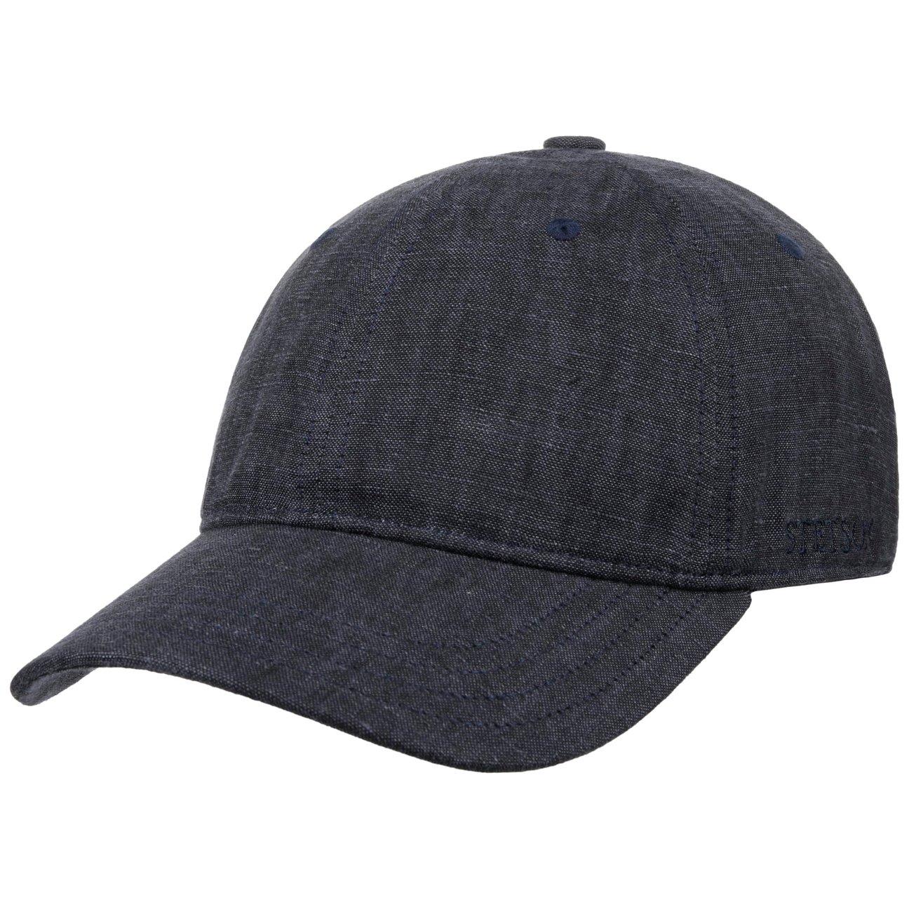 Stetson Unisex Anthracite-Mottled Sydell Linen Baseball Cap By